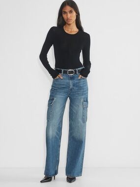 Aritzia Denim Forum Farrah High-Rise Wide Leg Jean